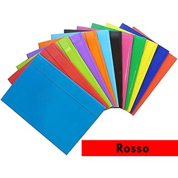 CARTELLETTA 3 L ELAST. 25x35 Rosso