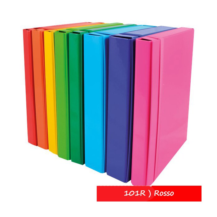 CARTELLETTA 3 L. ELAST. dorso 3-Rosso CARTELLETTA 3 L. ELAST. dorso 3-Rosso